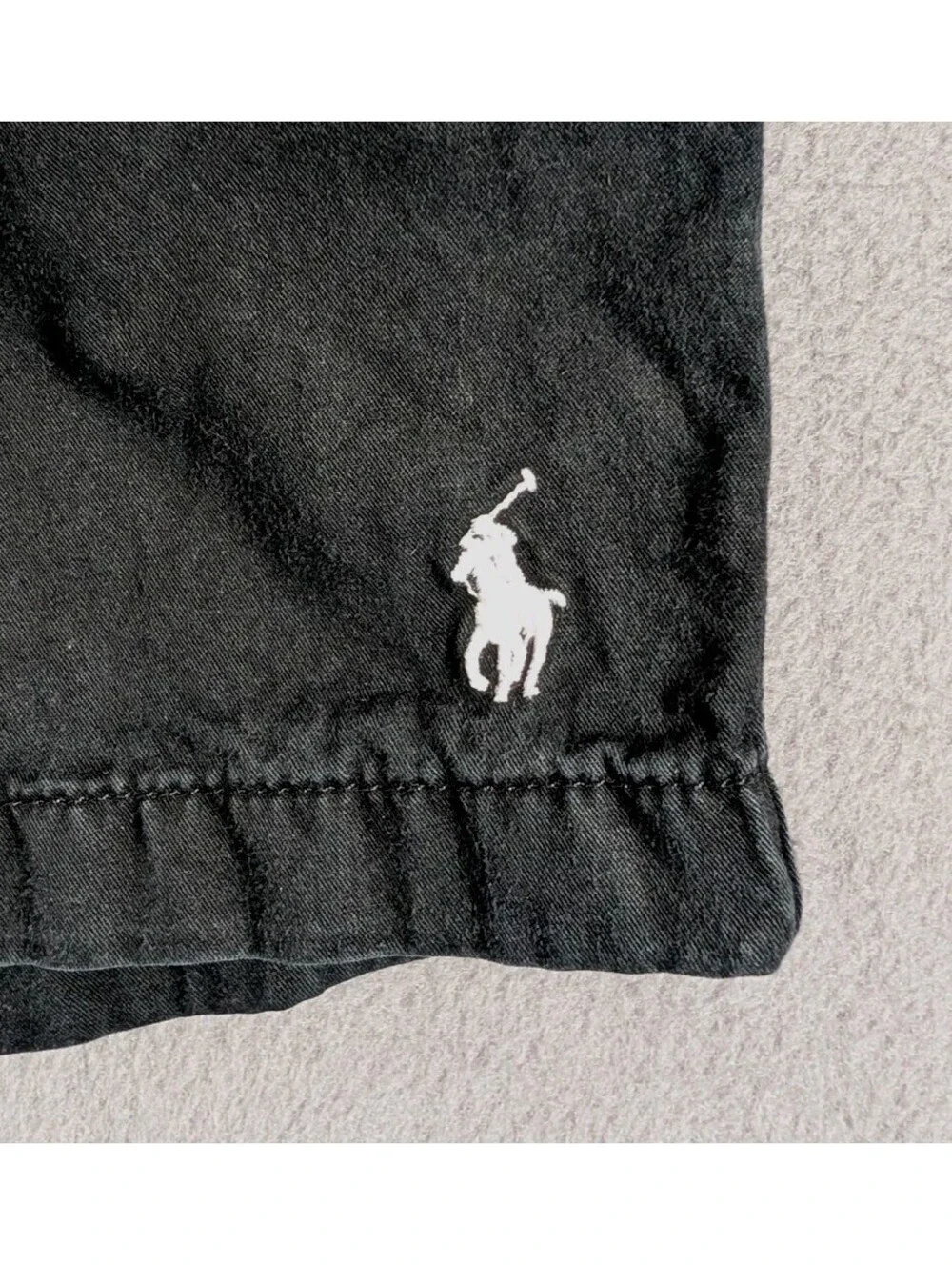 Polo Ralph Lauren Boys M 10 12 Black Pony Pull On Shorts Cotton Casual Preppy